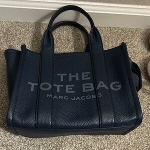 Marc Jacobs Dark Blue Leather Tote
